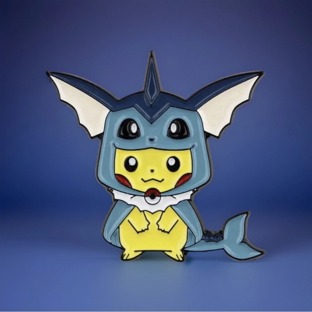 Pokemon Enamel Pins Poncho Pikachu x Eeveelution Eevee Evolution Set Of 9 - Picture 2 of 10